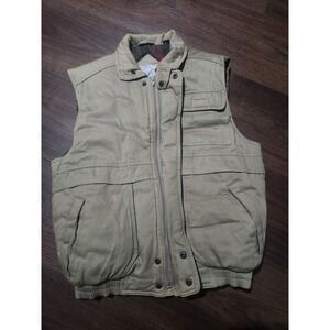 Vintage Expedition Cargo Puffer Vest 90s Men S Faded Black Utility Chunky